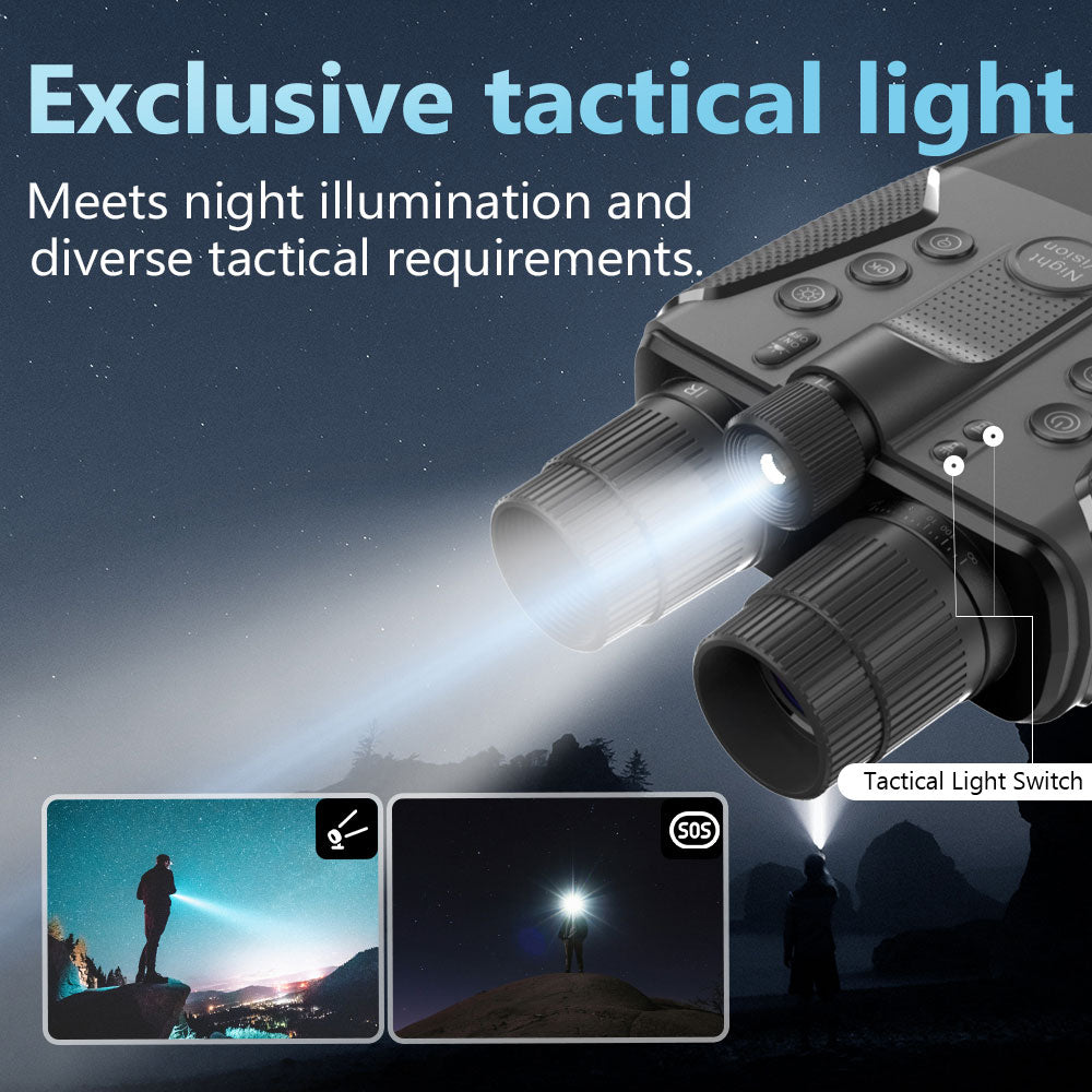 4K Night Vision Goggles– 58MP Photo resolution, 8X Digital Zoom, Rechargeable 5000mAh Battery