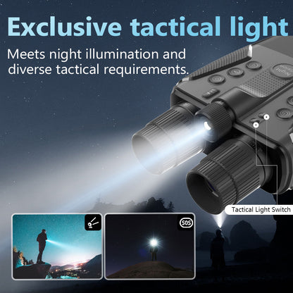 4K Night Vision Goggles– 58MP Photo resolution, 8X Digital Zoom, Rechargeable 5000mAh Battery
